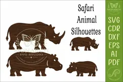 Safari Animal, African Wildlife Silhouettes 5 Product Image 4