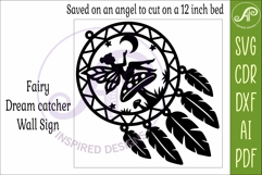 Fairy Dreamcatcher Laser Cut File, Garden Wall Art Product Image 4