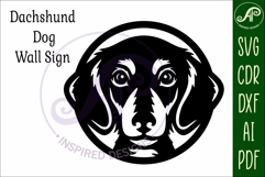 Dachshund Dog Wall Art SVG Laser Cut Sausage Dog Product Image 4