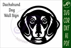 Dachshund Dog Wall Art SVG Laser Cut Sausage Dog Product Image 4