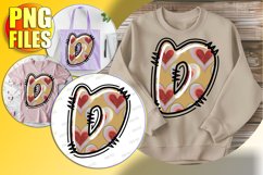 D Doodle Letter Valentine Loving Whimsical Heart! Product Image 1