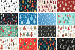 Xmas Pattern with Trees Digital Paper Bundle Product Image 2