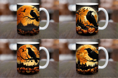 Mug Wrap Sublimation - halloween night crow Product Image 1