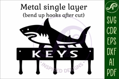 Shark Key holder Ocean designs for wood and metal Product Image 4