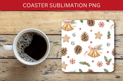 square coaster seamless pattern - christmas pine tree Product Image 1