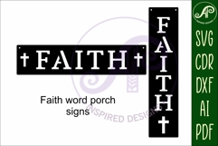 Faith Word wall art sign, SVG file Product Image 4