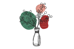Floral Arrangement Machine Embroidery Design Product Image 1
