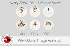 A Quiet Christmas Printabe Gift Tag Labels Product Image 5