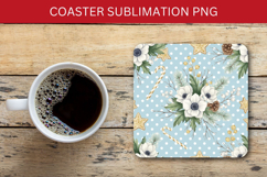 square coaster seamless pattern - flowers Product Image 1