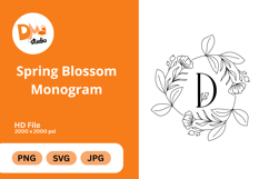 Spring Blossom Monogram Product Image 1
