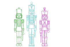Nutcracker Christmas embroidery design Product Image 1