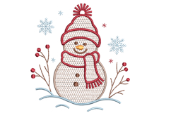 Snowman machine embroidery file Product Image 1
