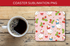 square coaster seamless pattern - swan goose Product Image 1