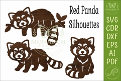 Cute Red Panda Silhouette SVG. Woodland Animals 2 Product Image 4