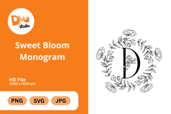Sweet Bloom Monogram Product Image 1