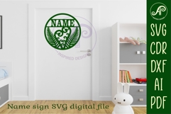 New Zealand themed name sign design for laser cutting Product Image 4