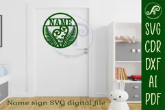 New Zealand themed name sign design for laser cutting Product Image 4