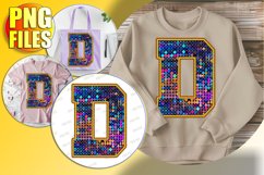 D Doodle Letter Style Symbol Whimsical Christmas Fun! Product Image 1