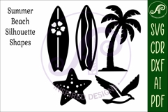 Summer Beach silhouettes laser cut out 5 Product Image 4