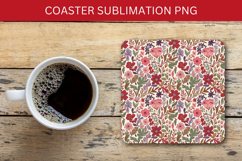 square coaster seamless pattern - flowers Product Image 1