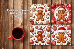 square coaster - gingerbread man Product Image 1