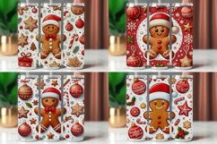 Tumbler Wrap 20 oz - gingerbread man christmas Product Image 1