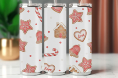 Tumbler Wrap Seamless Pattern - christmas love Product Image 1