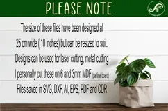 Round Floral Gather Sign SVG, Laser Cut Door Sign Product Image 4