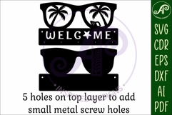 Sunglasses Key holders for metal and laser cutting Product Image 4