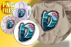D Doodle Letter Valentine Loving Romantic Icon! Product Image 1
