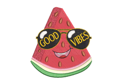 Good Vibes, Watermelon Machine Embroidery Design Product Image 1
