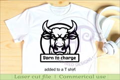 Bull head name wall art sign, SVG personalized Product Image 4