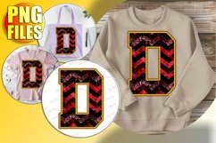 D Doodle Letter Style Design Festive Winter Magic! Product Image 1