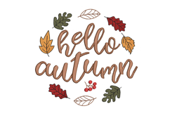 Hello Autumn, Machine Embroidery Design Product Image 3