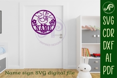 Silly Goose name sign design for laser cutting Product Image 4