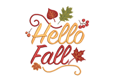 Hello Fall, Machine Embroidery Design Product Image 2
