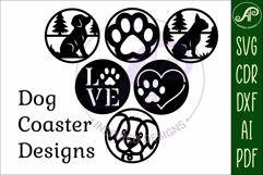 Dog lovers Coasters, laser cut out 2 Product Image 4