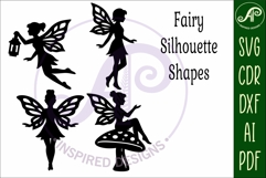 Fairies silhouettes laser cut outs 3 Product Image 4