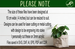 Mother&#039;s day plant stake laser engraved SVG designs 3 and 4 Product Image 4