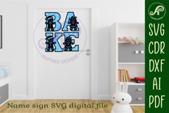 Gingerbread people alphabet set. 2 layer letters. 70 letters Product Image 4