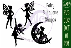 Fairies silhouettes laser cut outs 2 Product Image 4