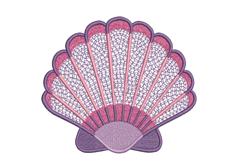 Seashell Embroidery Design Product Image 1