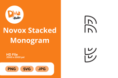 Novox Stacked Monogram Product Image 1