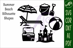 Summer Beach silhouettes laser cut out 2 Product Image 4