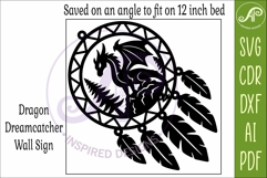 Dragon Dreamcatcher Laser Cut File, Fantasy Wall Art Product Image 4