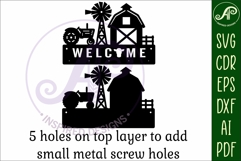 Farm scene Key holder designs Product Image 3