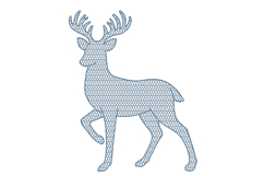Deer Embroidery Design, Woodland Animal Product Image 1