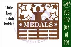 Little boy medals holder laser cut Product Image 4