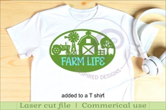 Farm scene themed name sign design for laser cutting Product Image 4