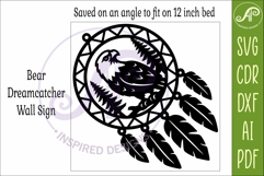 Eagle Dreamcatcher Laser Cut File, Wild Animal Wall Art SVG Product Image 4